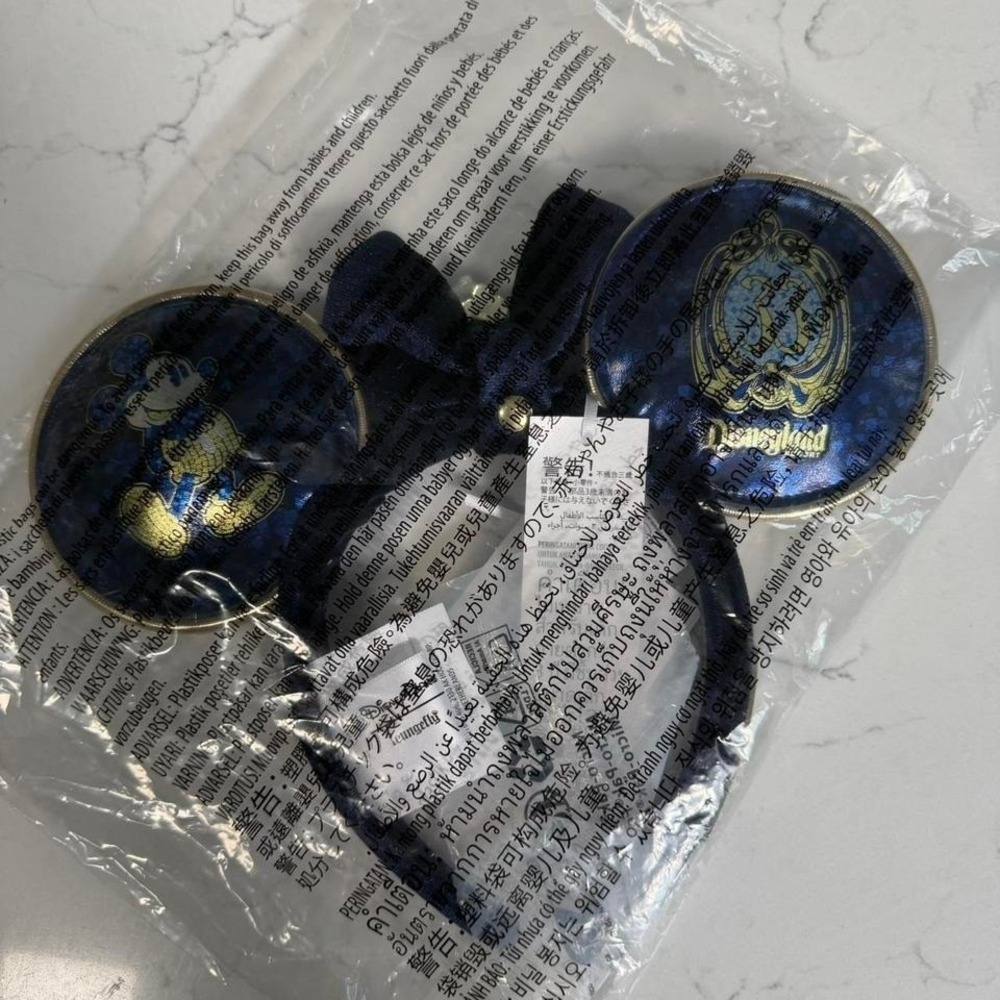 Disney Club 33 Mosaic Mickey Ear Blue Gold Loungefly Exclusive New Sealed